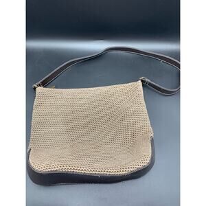 The SAK Elliott Lucca Tan Woven Nylon Shoulder Bag, GUC